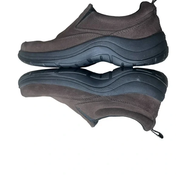 LL Bean Brown Suede  Slip On Comfort Moc Shoes. - Picture 3 of 6